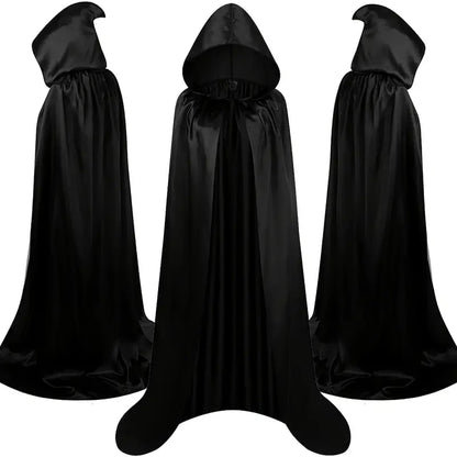 Black Hooded Cloak